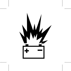 Autobatterie warnung