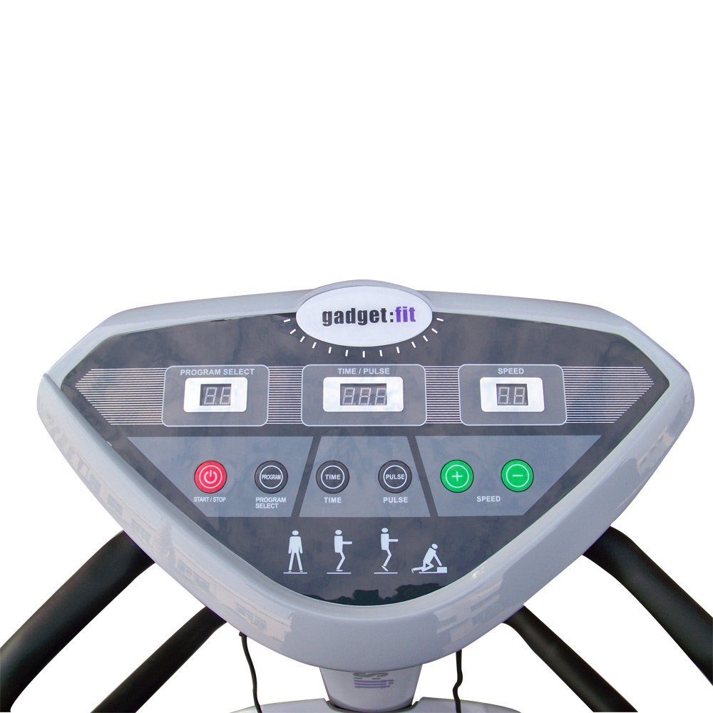 Gadgefit Vibrationsplatte mit Haltesäule Anzeige