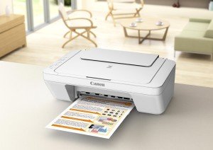 Canon Pixma MG2550 Farbtintenstrahl-Multifunktionsgerät (Drucker, Kopierer, Scanner, USB) weiß