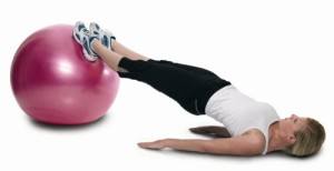 Profitieren Sie von Ihrem Gymnastikball.