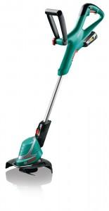Bosch Akku-Rasentrimmer ART 26-18 LI, Schnellladegerät, zwei Durablade-Messer, Karton (18 V, 2,5 Ah, Schnittkreisdurchmesser 26 cm), schwarz-grün, 06008A5E05