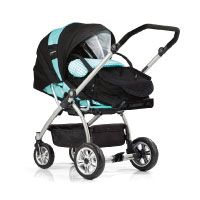 Gesslein-204330355355-Kinderwagen-M4-inklusive-C1-Tragetasche,-silber
