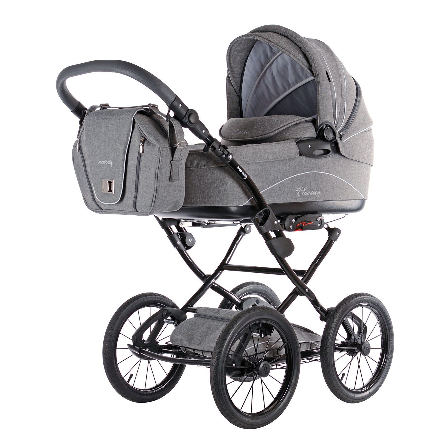 Knorr-Baby 36000-4 Kombikinderwagen Classico, hellgrau