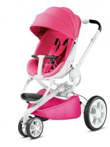 Quinny Moodd Kinderwagen, mit automatischer Aufklappfunktion, Ruheposition in beide Fahrtrichtungen, modernes Design, ab der Geburt bis ca. 3,5 Jahre, pink