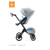 STOKKE-Athleisure-Kinderwagen-Black-Design-2017mit-Getränkehalter-Kinderwagenzubehör,-GreyMarina