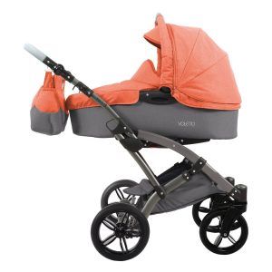 knorr-baby 3200-03 Kombikinderwagen Voletto Happy Colour, grau-orange