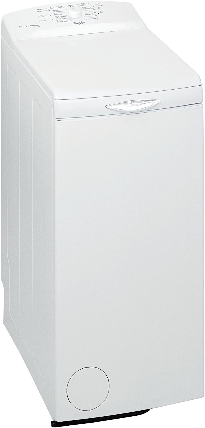 Die Whirlpool AWE 5200 Waschmaschine Toplader in der Frontansicht