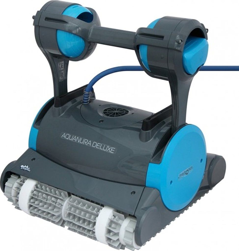 Vollansicht von einem Poolroboter Aquanura Deluxe von Dolphin