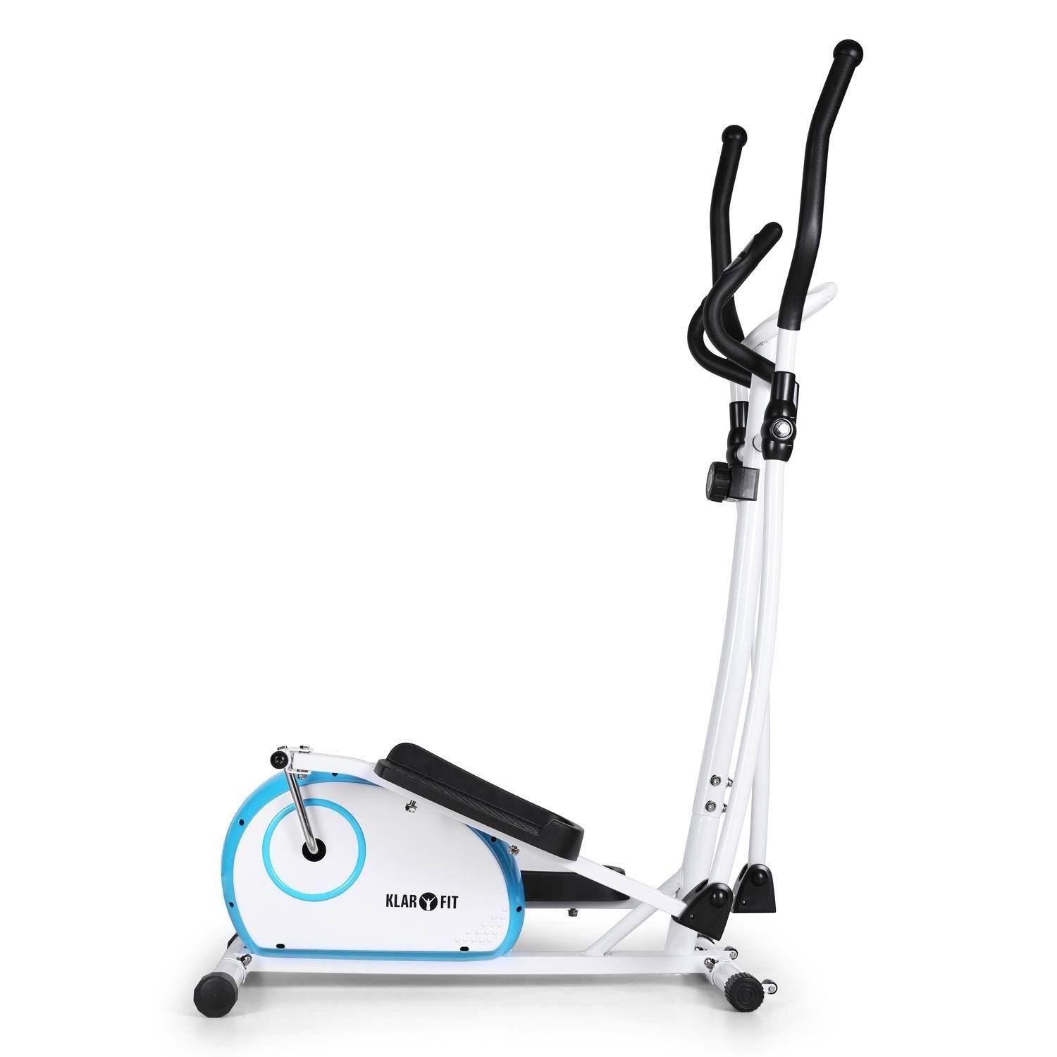 Klarfit Ellifit Basic Crosstrainer Stepper weiß von der Seite