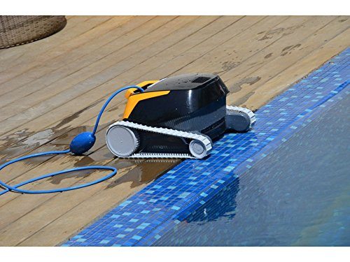 Poolroboter von Dolphin am Beckenrand