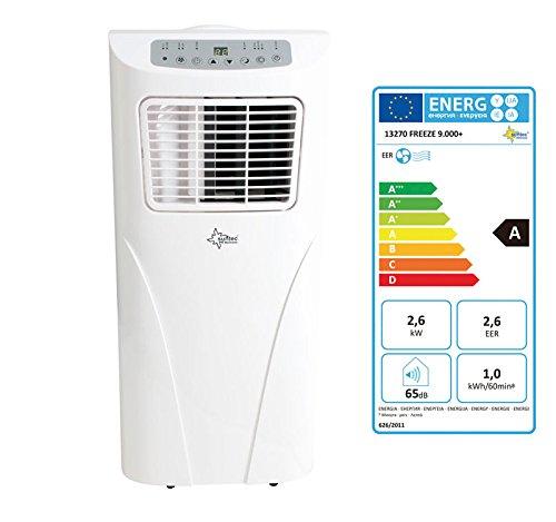 SUNTEC mobiles lokales Klimagerät FREEZE 9.000 weiß plus Energielabel