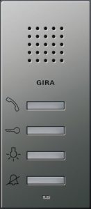 Gira 125020 Wohnungsstation AP E22 edelstahl