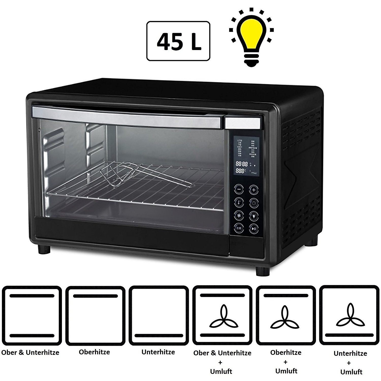 Digitaler Minibackofen mit Umluft im Test 2018 - Alle Vor- und ...