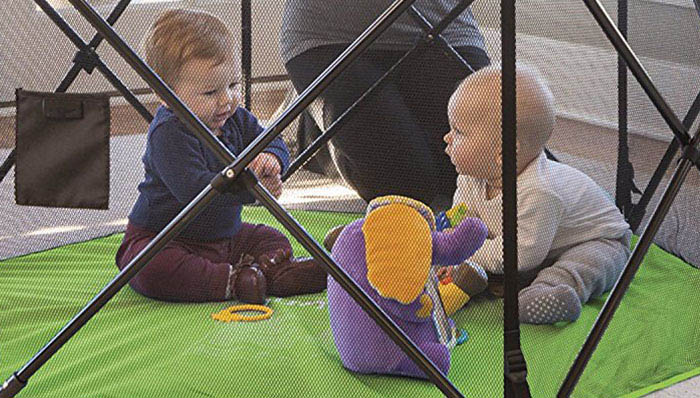 Laufstall Für Babys – Großer Sicherheitsbereich 150x180 Cm Mit Saugnäpfen