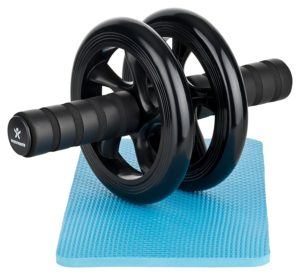 BODYMATE AB Roller Classic Schwarz I Bauchtrainer mit Knieauflage I Bauchroller mit Komfortgriffen I Bauchmuskeltrainer