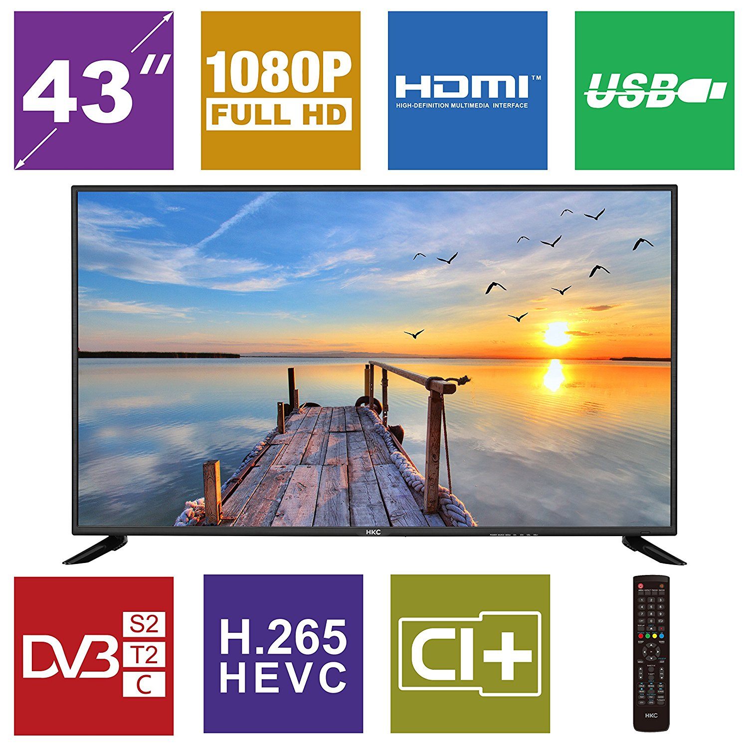 HKC 43F6 43 zoll (109 cm) LED Fernseher Test