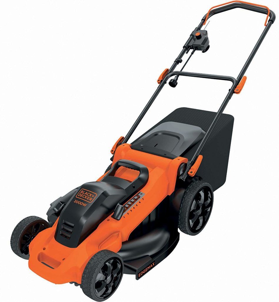 Elektro Rasenmäher von Black und Decker in der Vollansicht