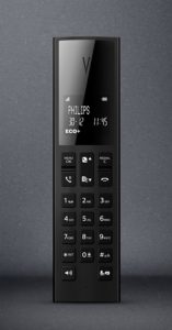Philips Audio Linea V schnurloses Telefon Design Vertikal mit Anrufbeantworter