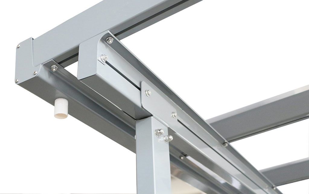 Terrassendach Carport Hardtop Grau 305x300 Cm