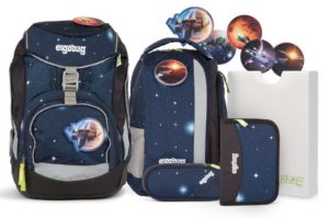 Ergobag Pack Schulrucksack-Set KoBärnikus , Blaue Galaxie,25 x 22 x 35 cm