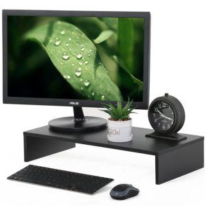 Fitueyes Monitor Ständer aus Holz 54x25,4x10cm schwarz DT105401WB