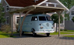 Weka Einzel- und Doppelcarports der Serie 606 616