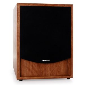 auna • Linie-300-SW-WN • Subwoofer • Aktiv Subwoofer • Hifi Subwoofer • Sub • 150 Watt RMS - 25cm (10) Tieftöner - integrierter