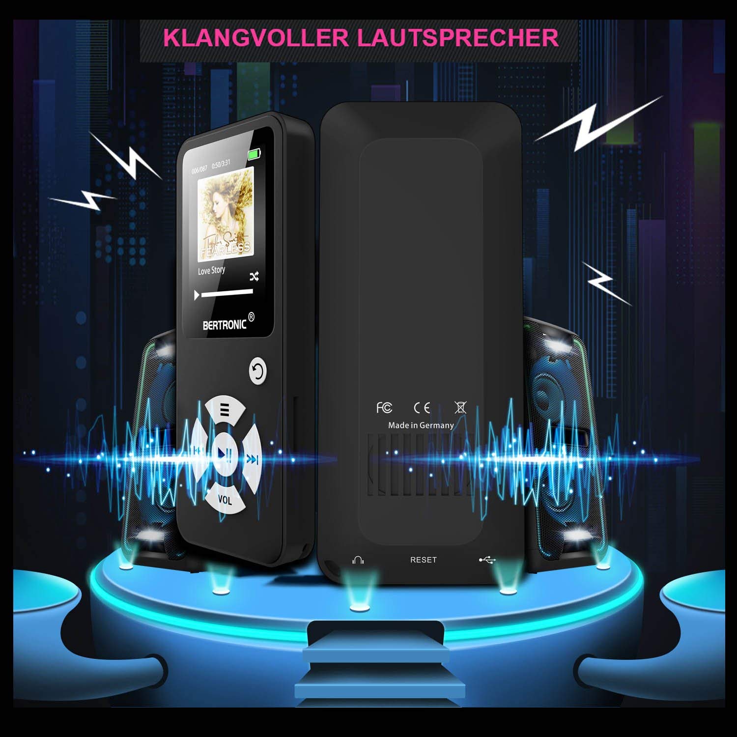 BERTRONIC MP3 Player TÜVzertifizierte Tests & Vergleiche 2024