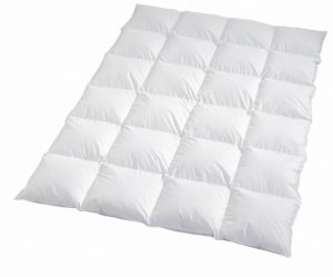 Weisse Häussling Daunendecke Comfort mit Nomite Zertifikat im Test