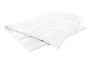 Weisse MERADISO Luxus-Daunen-Kassettendecke im Test