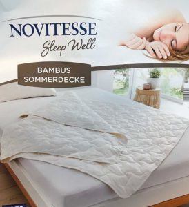 Weisse NOVITESSE Bambus Decke im Test