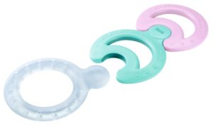 NUK 10256224 - Kombi-Beißring-Set, 3-teilig, Classic, Soft und Cool, erleichtert dreifach das Zahnen, 1 Set, BPA frei