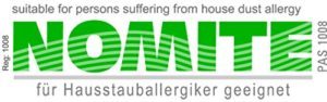 Das Nomite-logo im Daunendecken Test