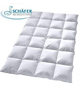 Schäfer Vitalo-Bett weisse Daunendecke im Test