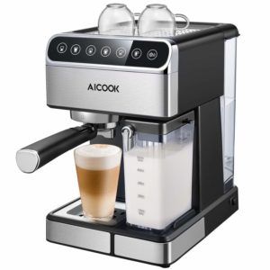 Aicook Espressomaschine mit Siebträger und Milchaufschäumer im Test