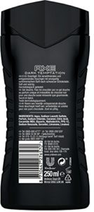 Rückseite Axe Duschgel Dark Temptation im Test
