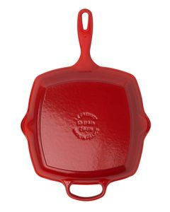 Unterseite der Grillpfanne von Le Creuset im Test