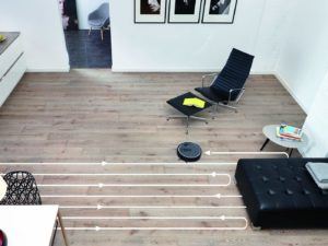 Die Fahrtrichtung des Miele Saugroboter Scout RX1 im Test
