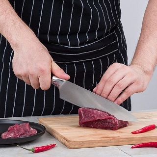 Das Küchenmesser mit stahl Klinge von Mascot XM Chef im Test und Vergleich bei Expertentesten
