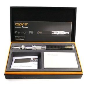 Geöffnete Packung von Aspire Nautilus Premium Kit E Zigarette im Test