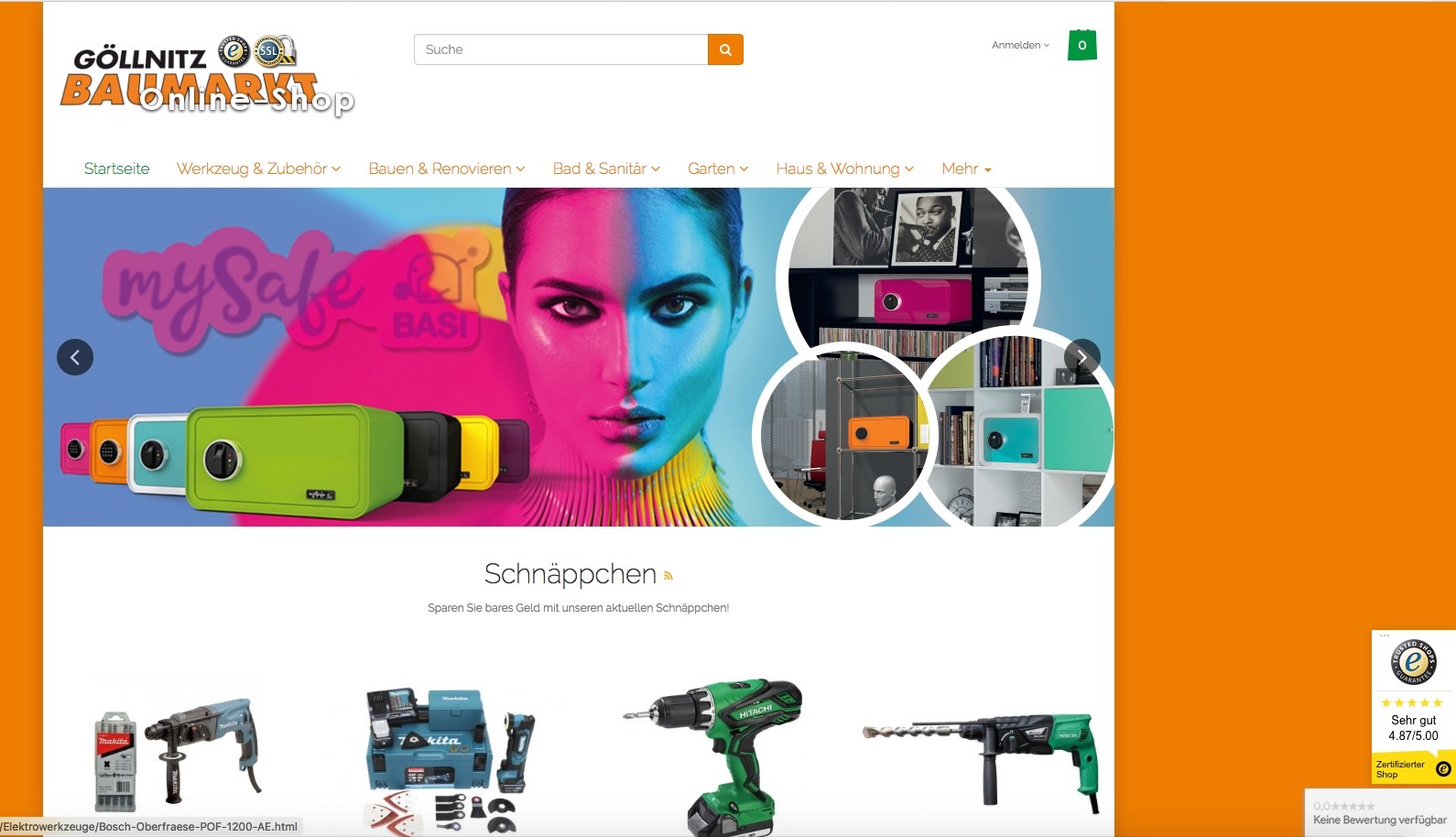 Baumarkt Göllnitz ist in der Top-50-Shops Liste von ExpertenTesten.de.