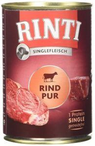 In Dose das Rinti Sensible Pur Rind Hundefutter im Test