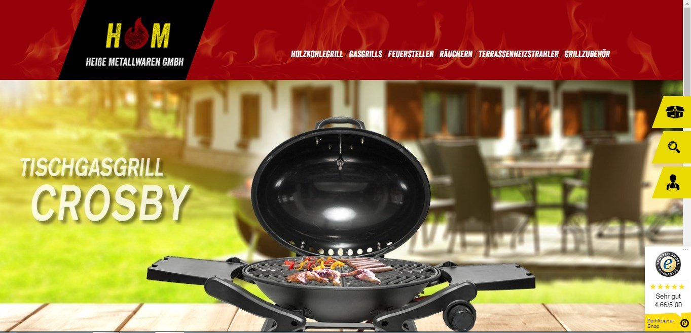 Der Onlineshop von Activa Mastercook bietet alles für den Grillbedarf an