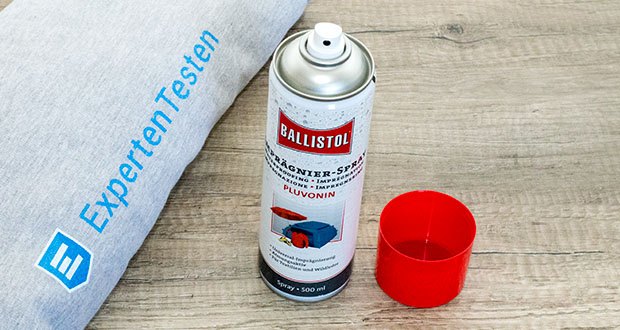 BALLISTOL Pluvonin Imprägnierspray im Test - bildet eine extrem wasser- und schmutzabweisende Abperl-Beschichtung auf allen Naturfasern, Goretex und Kunstfasern sowie auf Leder