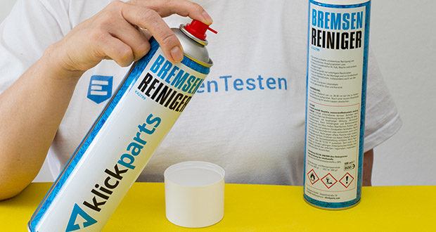 Klickparts Bremsenreiniger 500ml im Test - verdunstet sehr schnell und rückstandslos