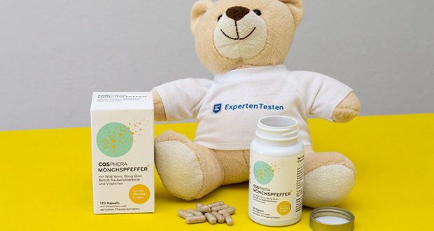 Cosphera Mönchspfeffer Kapseln im Test - für ein optimales Ergebnis mindestens 8 Wochen täglich einnehmen