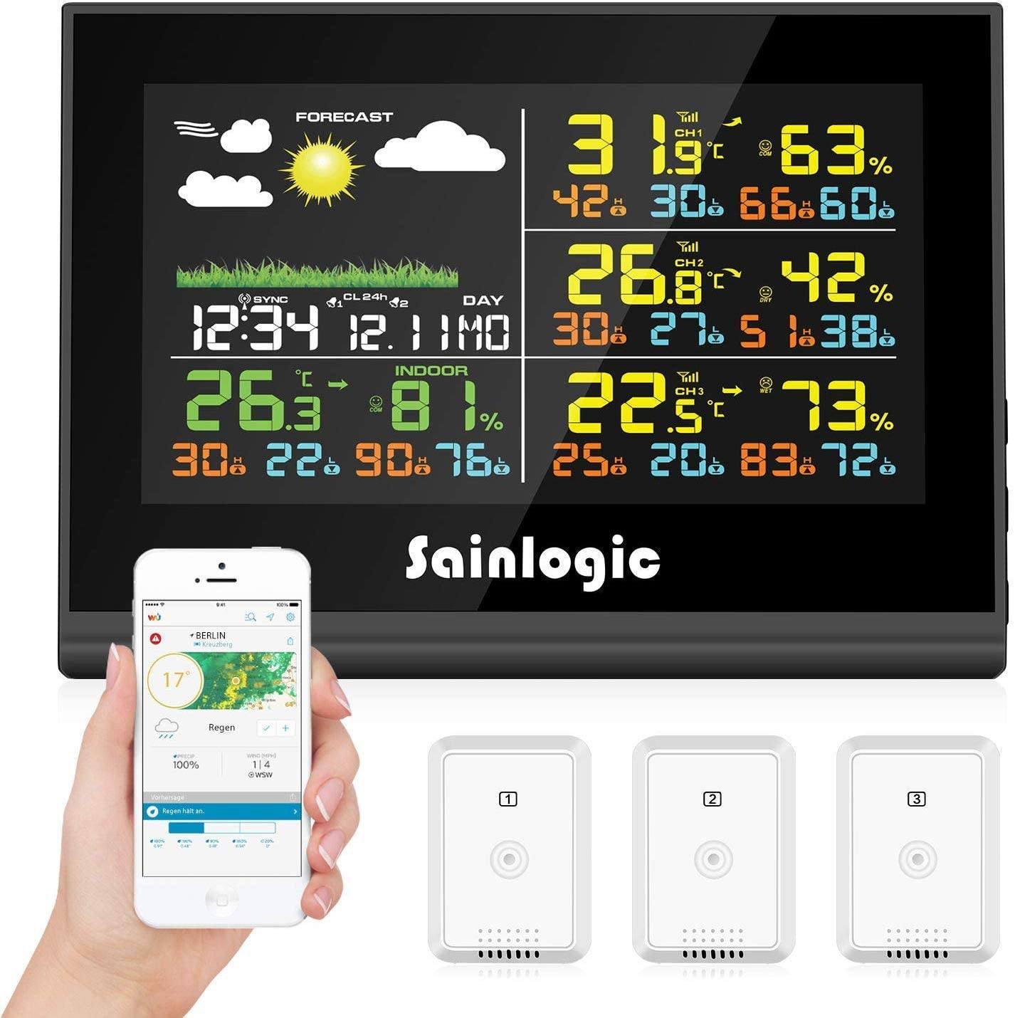 Wlan Funk Wetterstation Mit 3 Außensensoren Funk Wetterstation Test + Vergleich 2024 ᐅ TÜV-zertifiziert