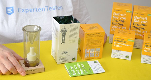 Dr. Reckhaus Fruchtfliegen-Retter mit Nachfüller im Test - pro verkauftem Produkt werden 10 Cent direkt in die Insektenförderung investiert