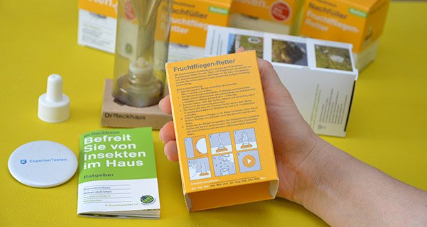 Dr. Reckhaus Fruchtfliegen-Retter mit Nachfüller im Test - Anwendungszeitraum: April bis November