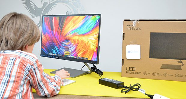 Lenovo Q24h-10 24 Zoll Monitor im Test - mit hoher QHD-Auflösung (2560 x 1440)